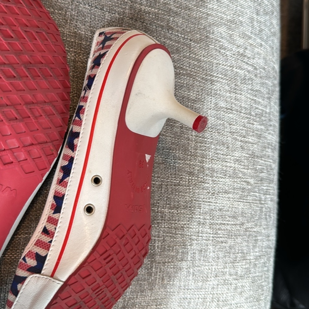 Wosh Women's Shoes Made in Italy heels USA stars - Picture 8 of 10